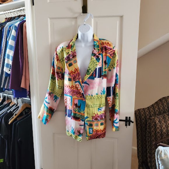 Marguerite Li Silk Blazer - Picture 1 of 5